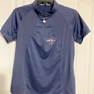 Women’s equestrian horse lesson top, Fairplay UPF, Dover, Paula